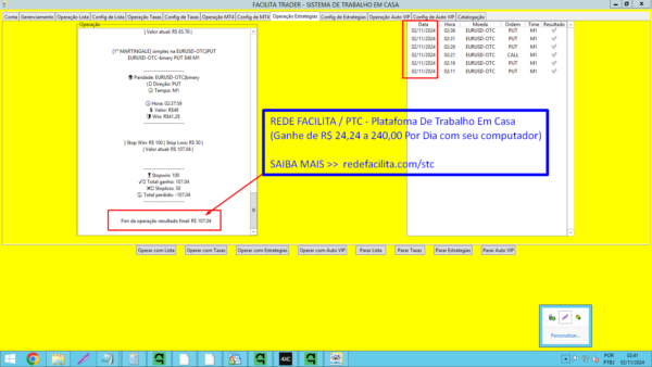 PLATAFORMA AUTOMÁTICA ROBOCLUB TRADER - 5 ROBÔS + CATALOGADOR DE SINAIS - IQ OPTION > Ganhe Dinheiro Todo Dia! (Usando-Postando-Revendendo-Fazendo Rede) - Image 12
